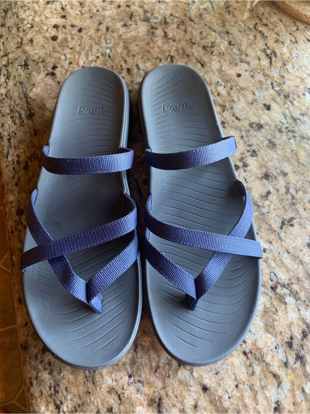 Teva Women's Tirra Traveler Navy Blue flip Flops